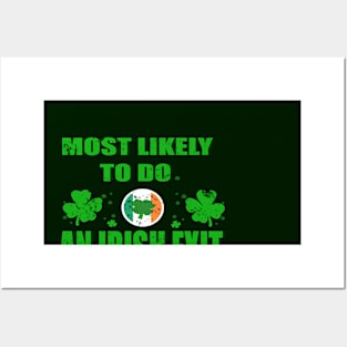 Most Likely To Do An Irish Exit-Vintage Posters and Art
